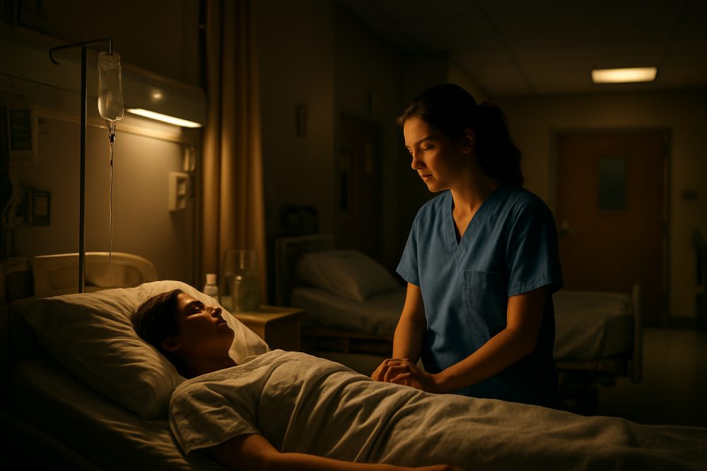 Free Hospital at Night archive