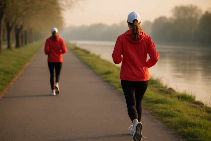Two identical joggers