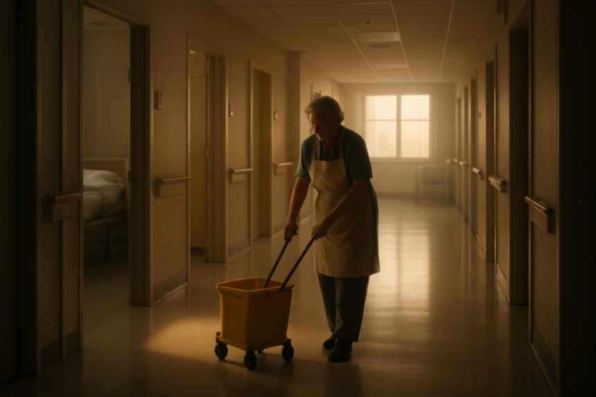 The Night Cleaner Who Clocks Out at Dawn
