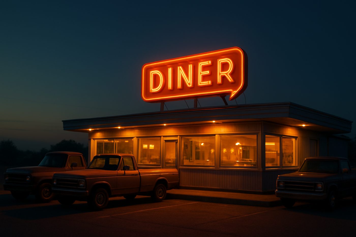 Night diner on freight route