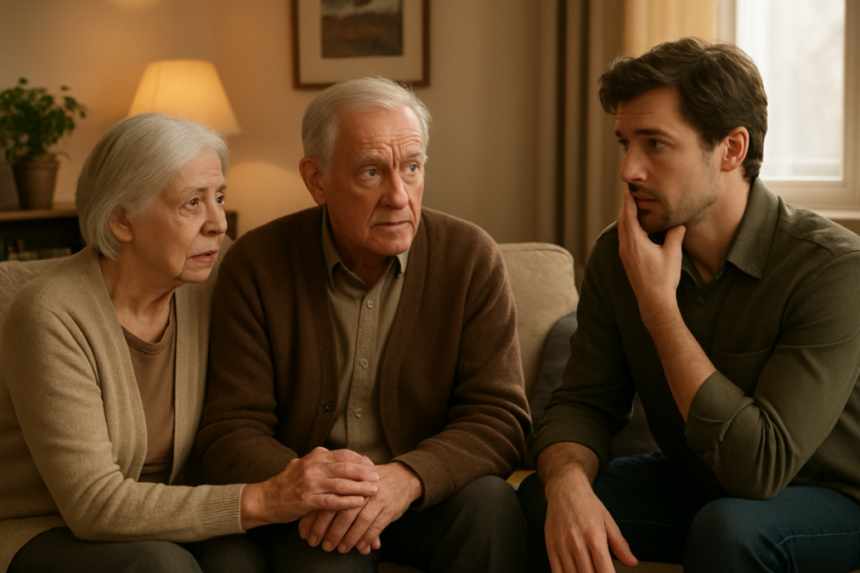 Family reconciliation scene