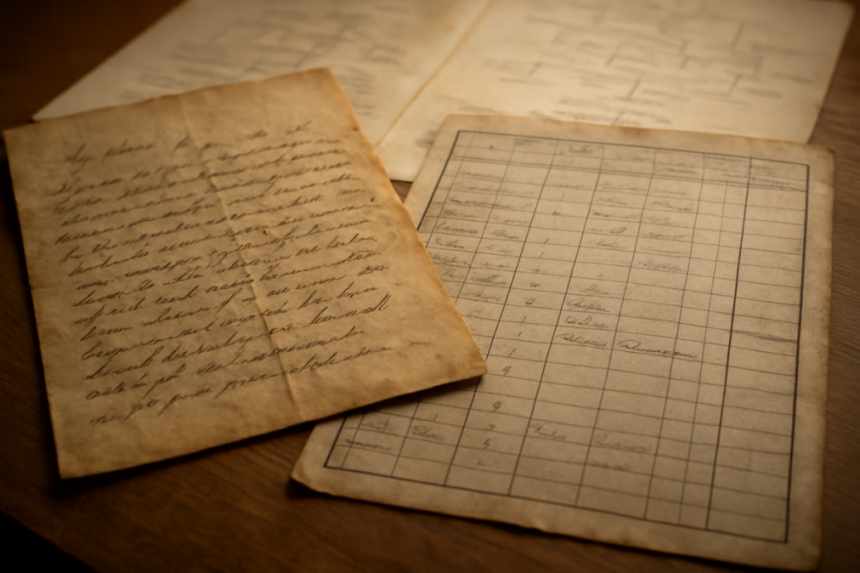 Ancestral letters and census record
