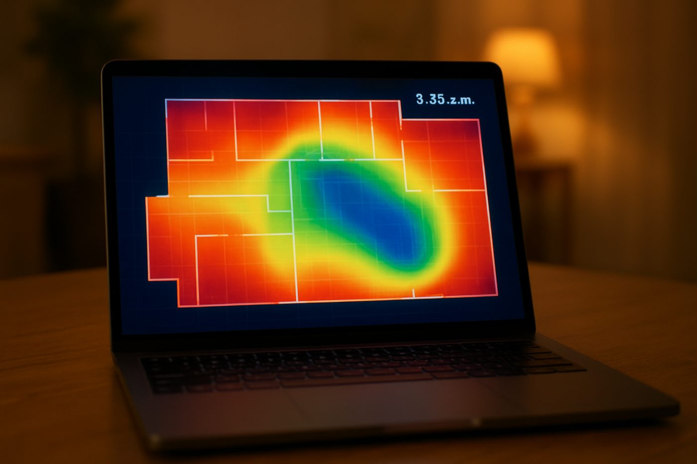 Data haunted home heatmap