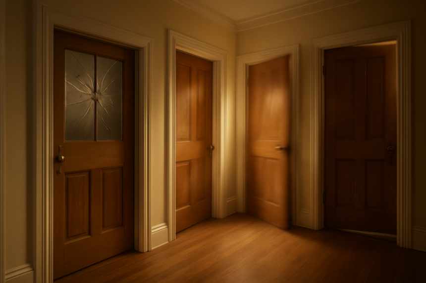 Doors slamming poltergeist chaos