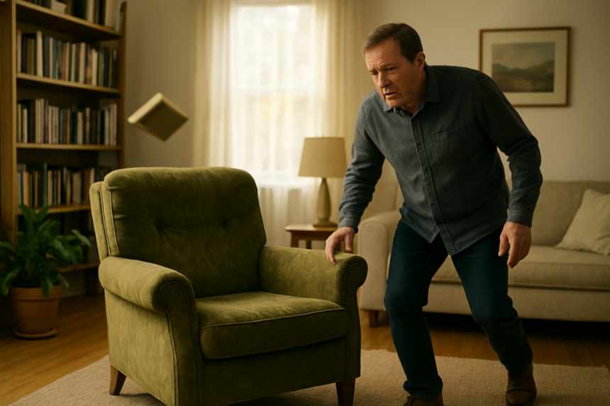 Poltergeist throws book midair
