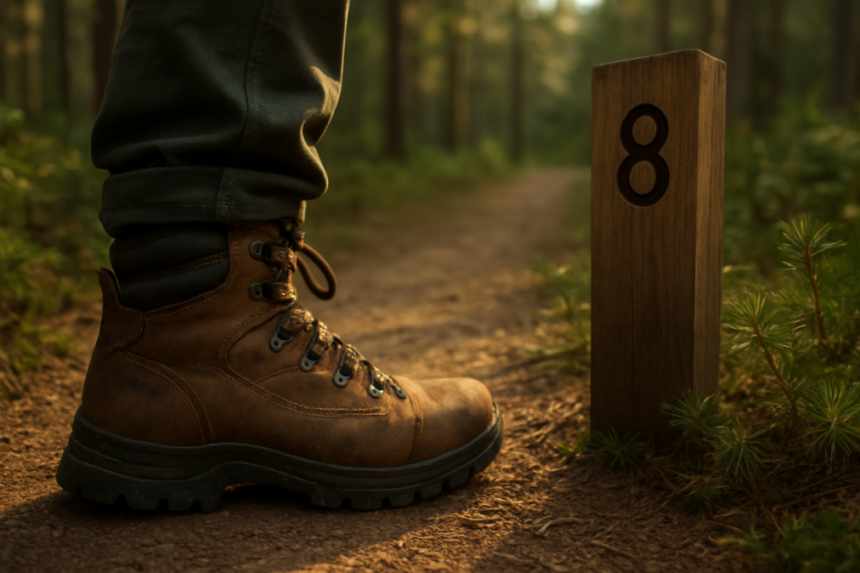 Pine Ridge post 8 trail step