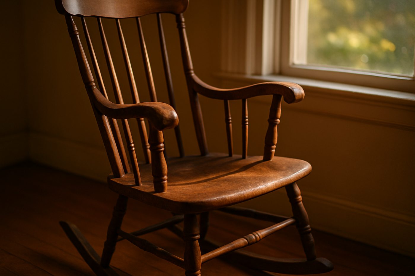 Estate-sale antique rocking chair