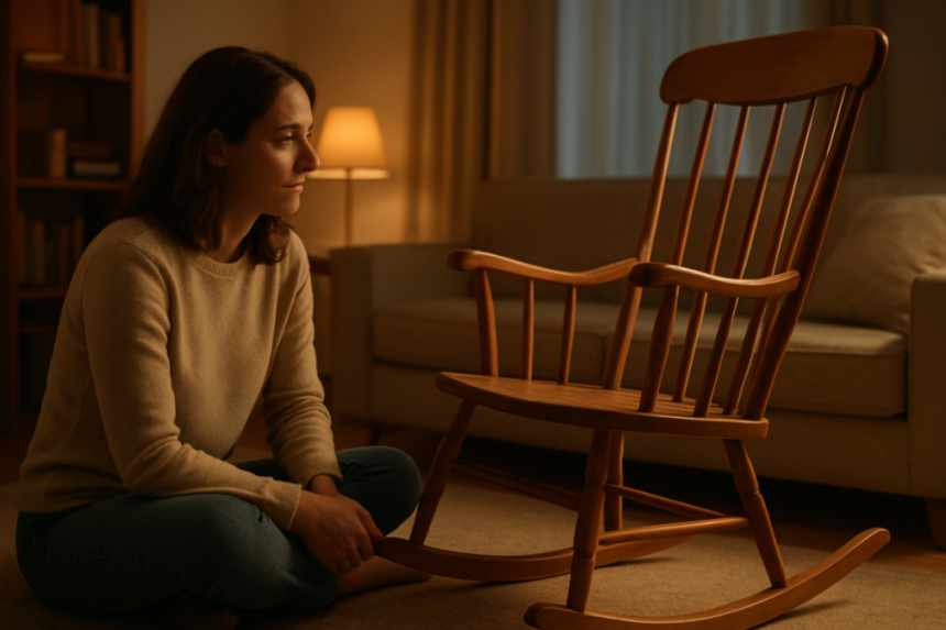 Observing gentle rocking chair
