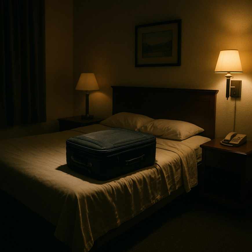 Chain hotel room interior