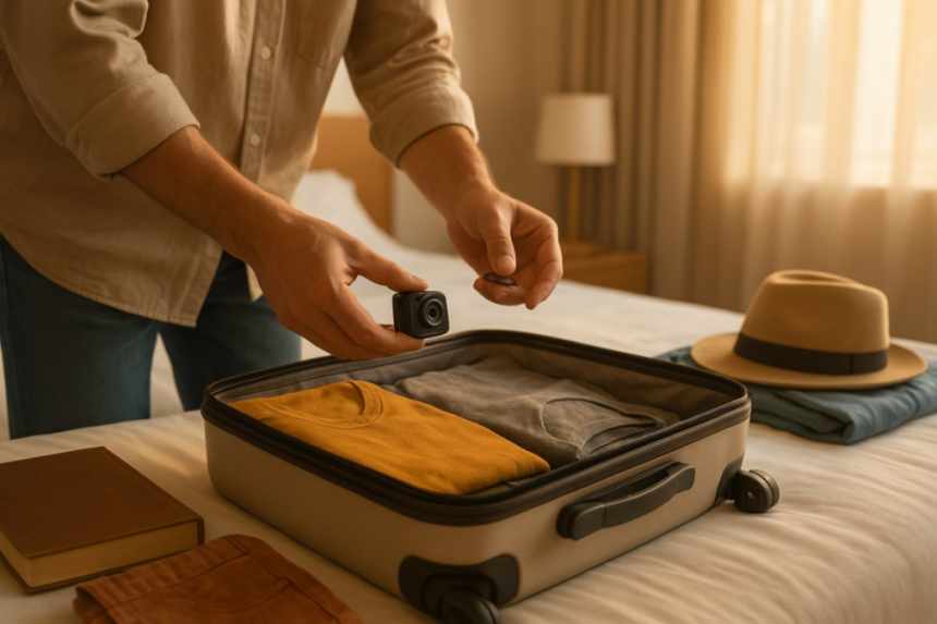 Packing hidden camera device