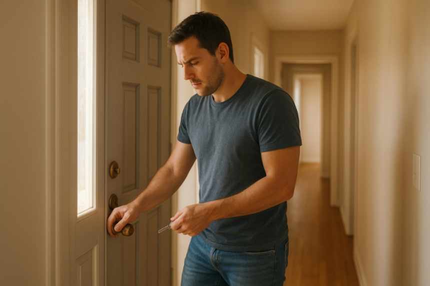 Host entering rental quietly