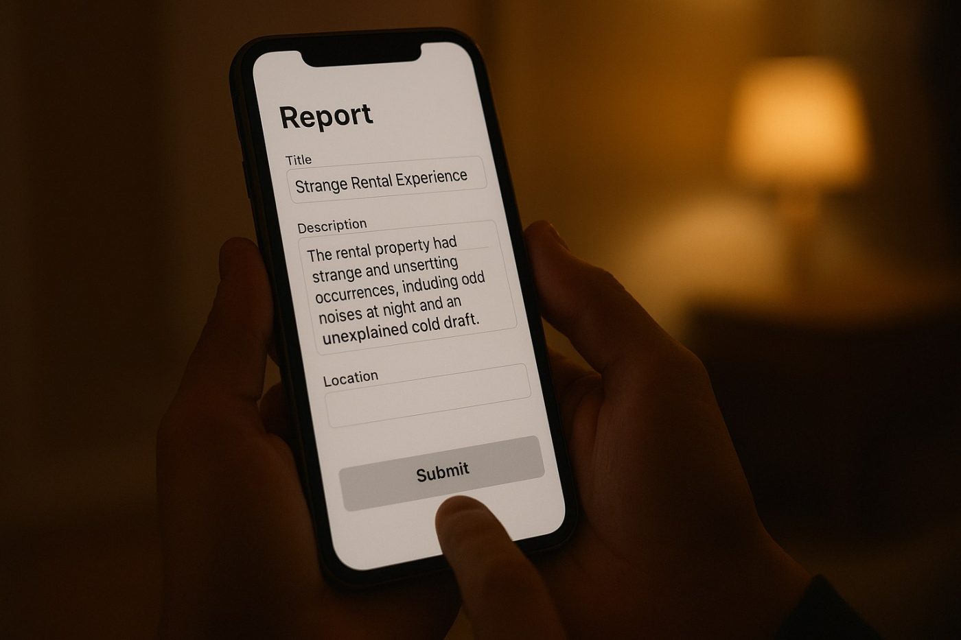 Reporting rental incident