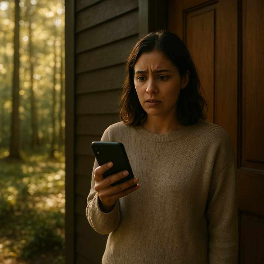 guest reading unsettling message