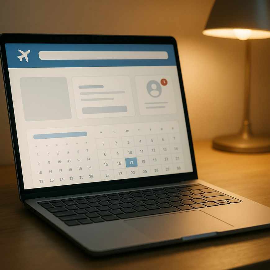 online booking platform message