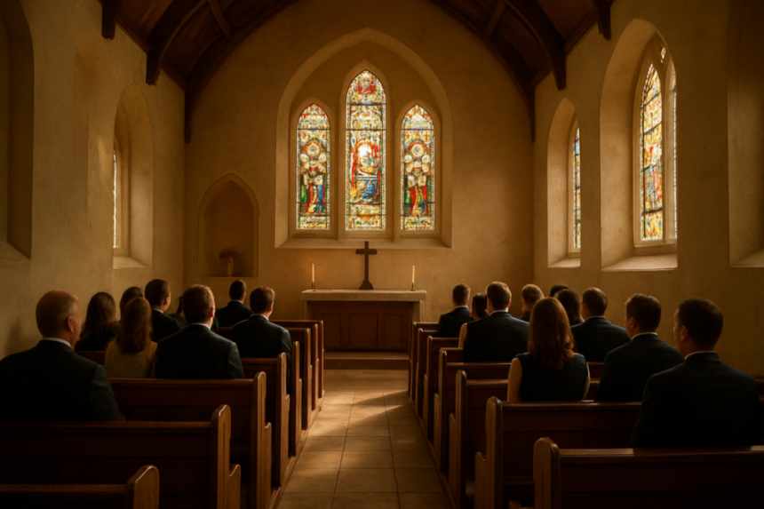 wedding ceremony church interior