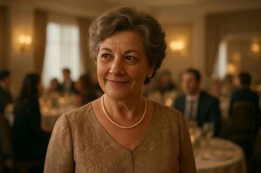 Mother-in-law at wedding reception