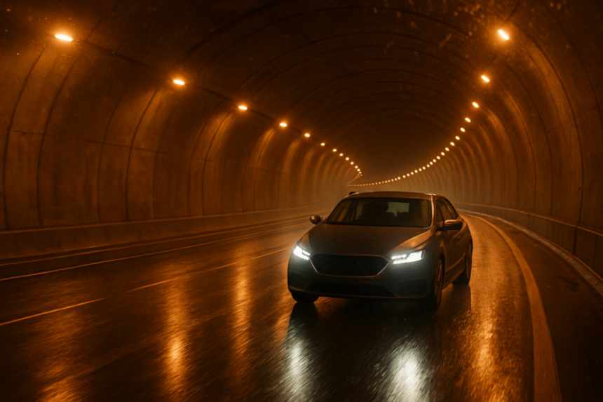 Hartfield tunnel interior scene