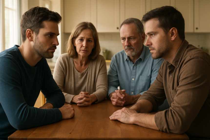 Family secret confrontation