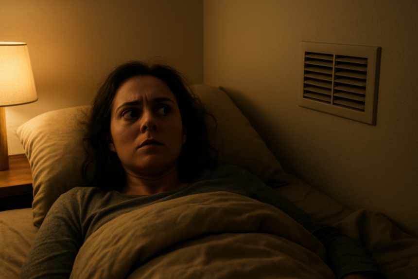 Guest watching vent nervously