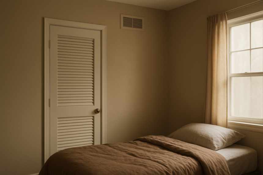 Airbnb rental locked closet door