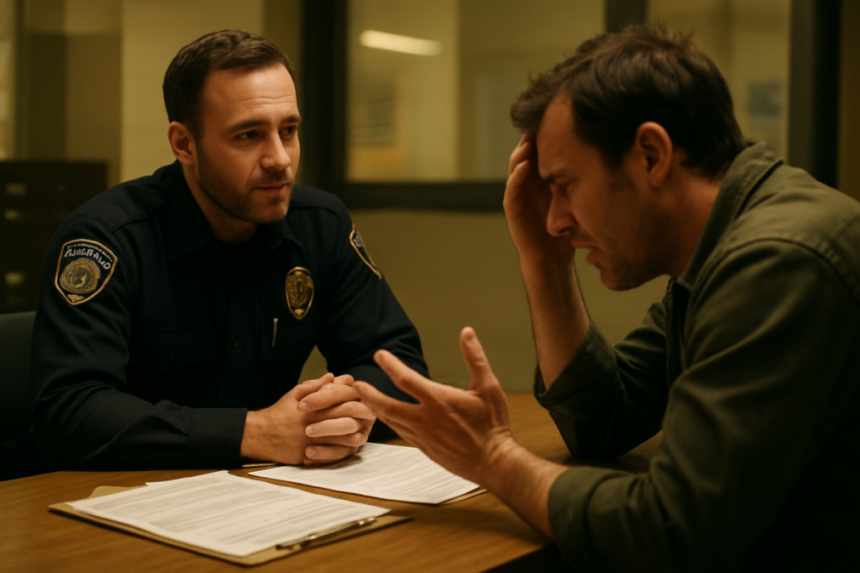 Police listening to complaint