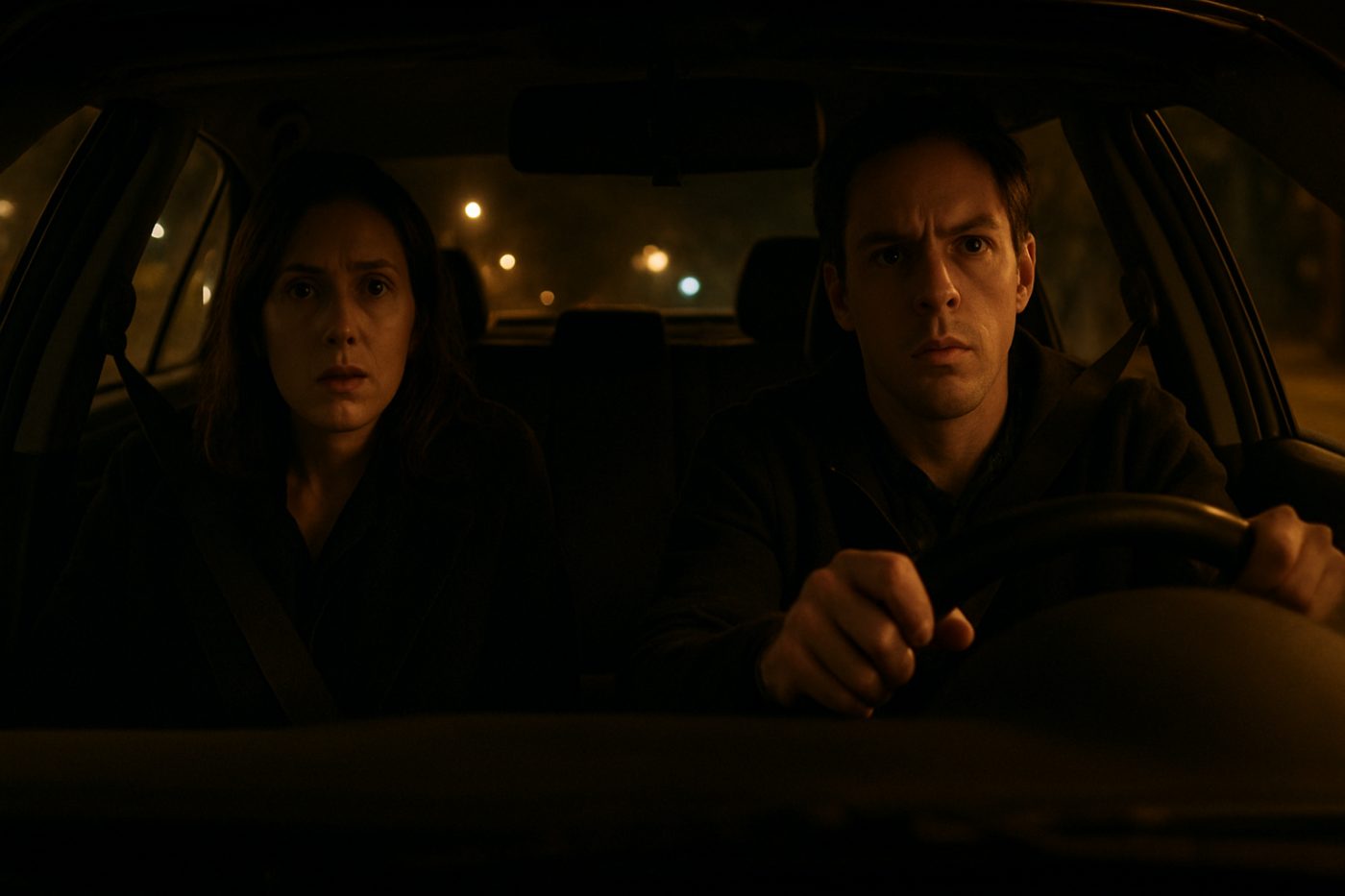 Guests escaping rental car