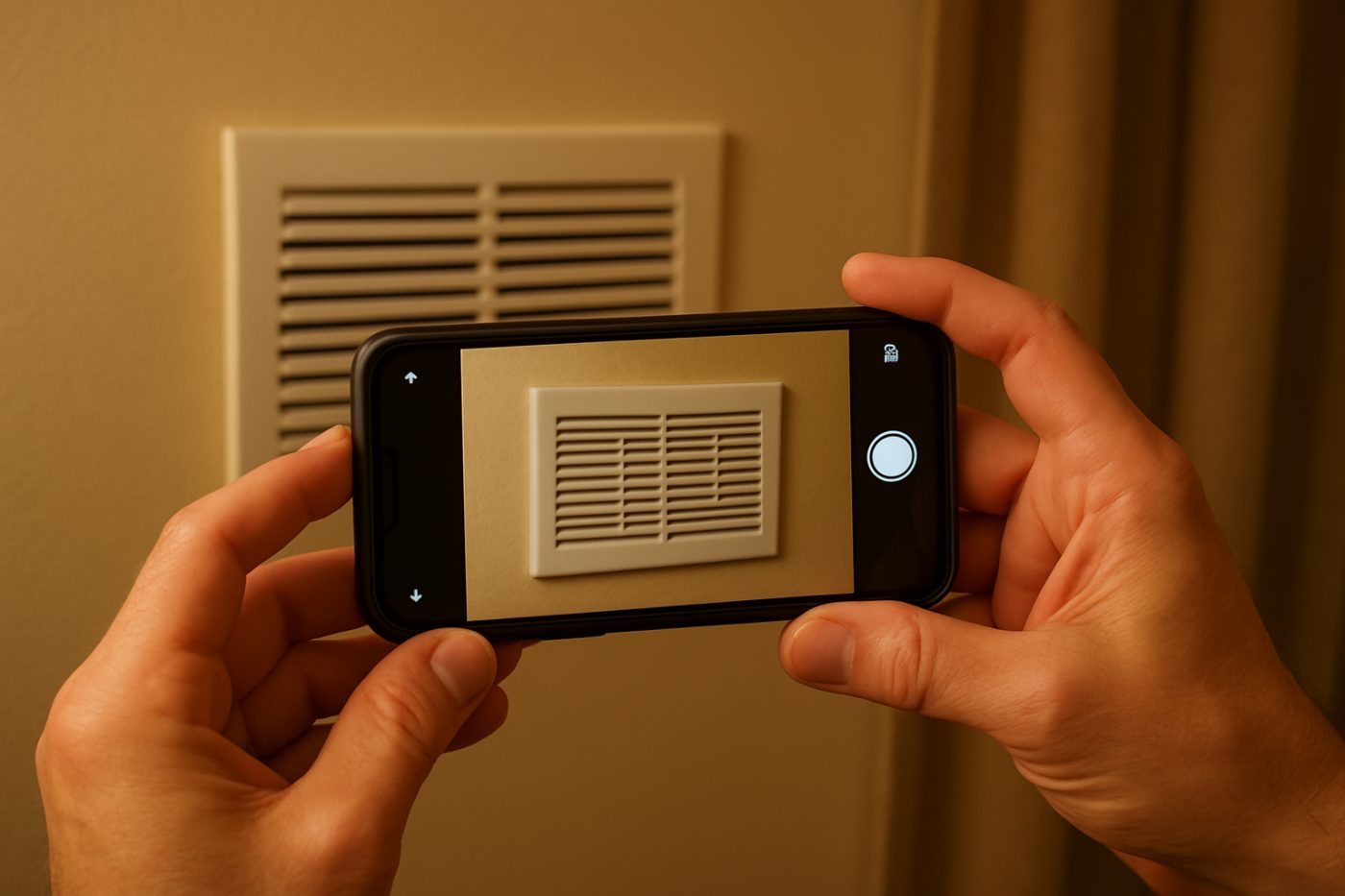 Photographing vent in rental