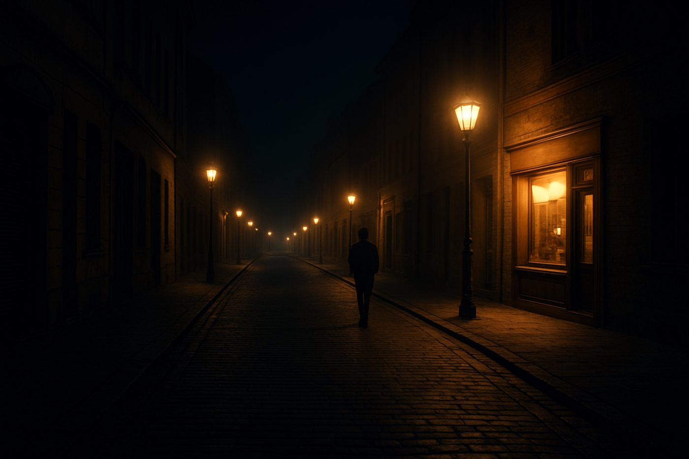 Walking through unfamiliar city