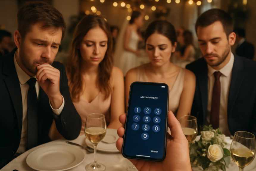 best man embarrassment phone