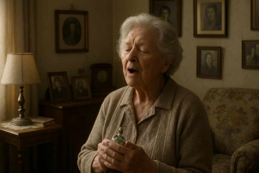 grandmother singing lullaby