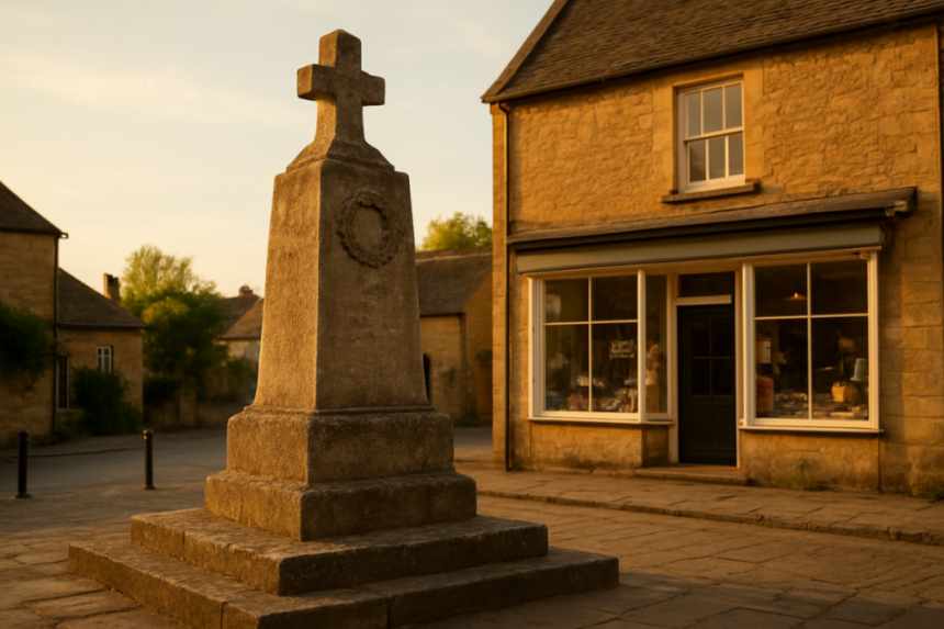 War memorial near village shop