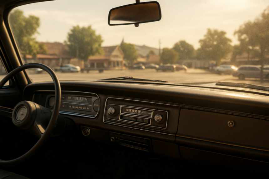 Radio playing nostalgic summer songs