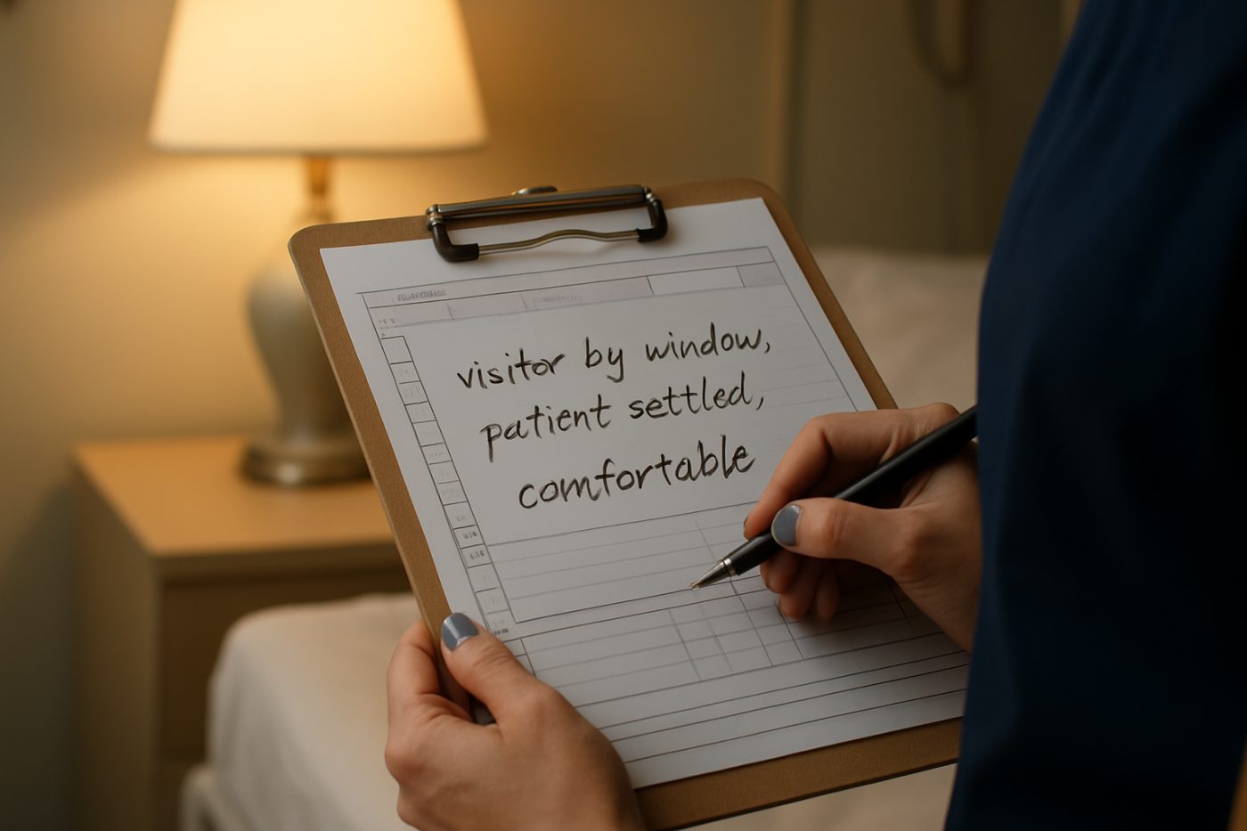 The Nurse Chart Recorded a Visitor We Couldn't See