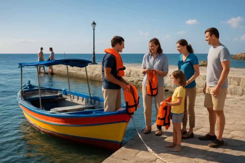 Pleasure boat at dock