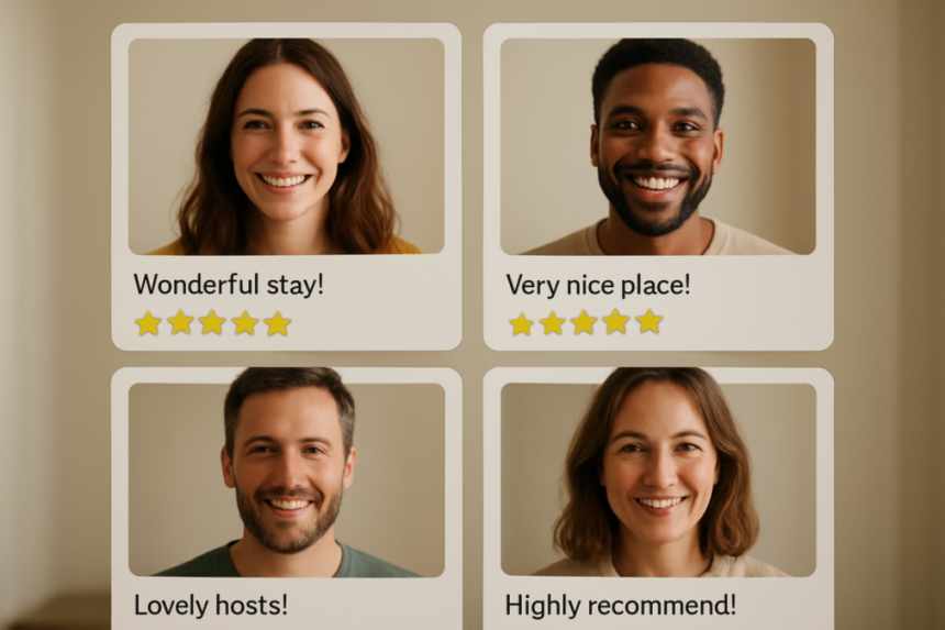Hijacked guest review profiles