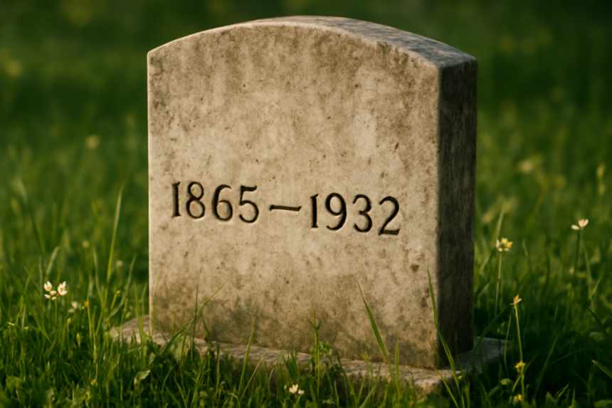 The Woman Between the Headstones