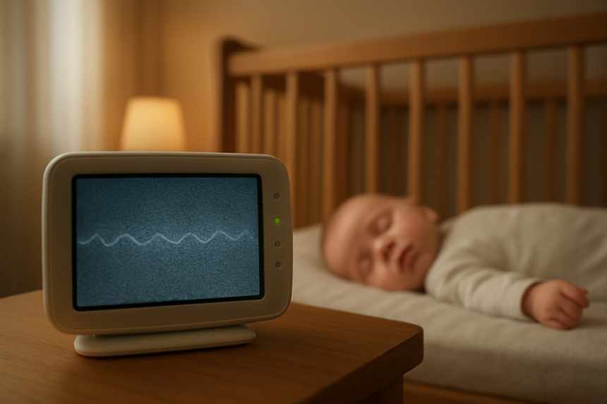 baby monitor with static sound