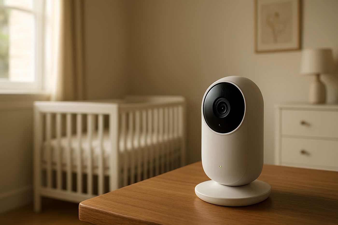 baby monitor in nursery room