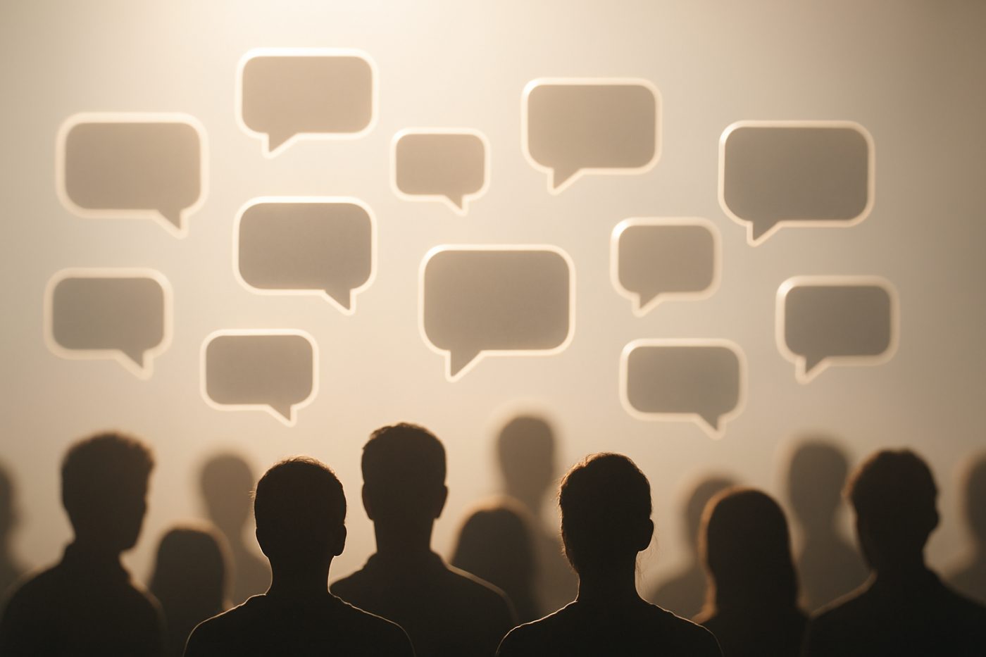 group chat message bubbles