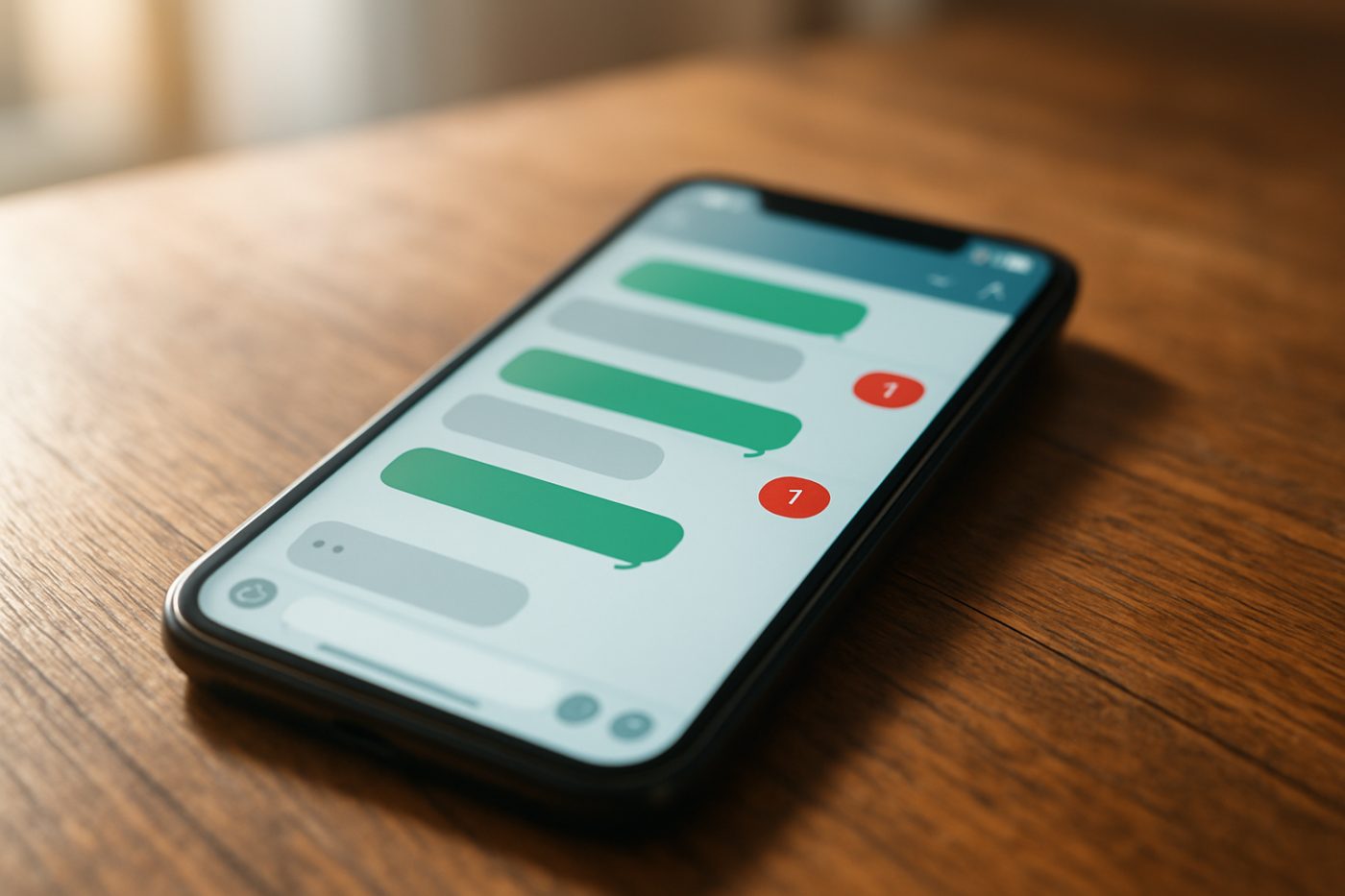 group chat on smartphone screen
