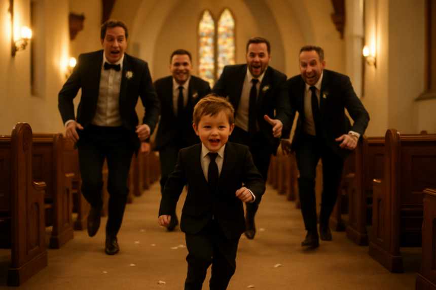 The Ring Bearer Made a Break for the Dessert Table