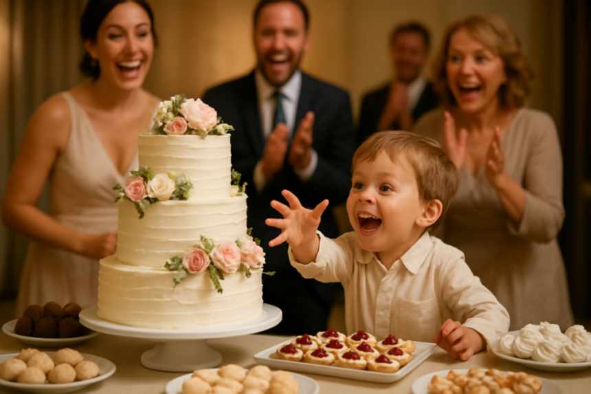 wedding cake dessert table