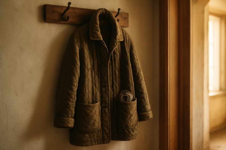 grandmother’s garden coat hanging