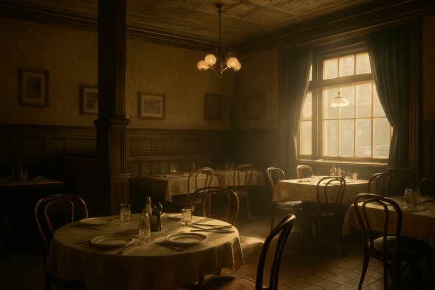 Nostalgic restaurant interior