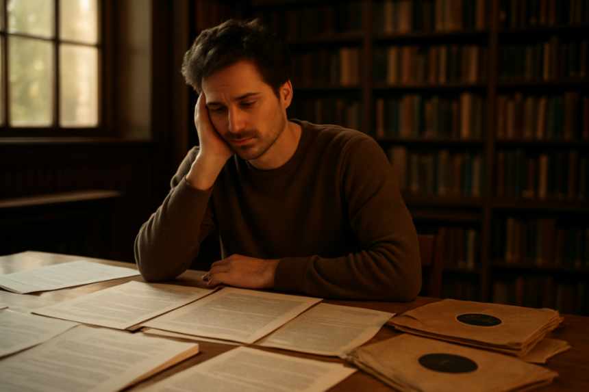 person researching family history
