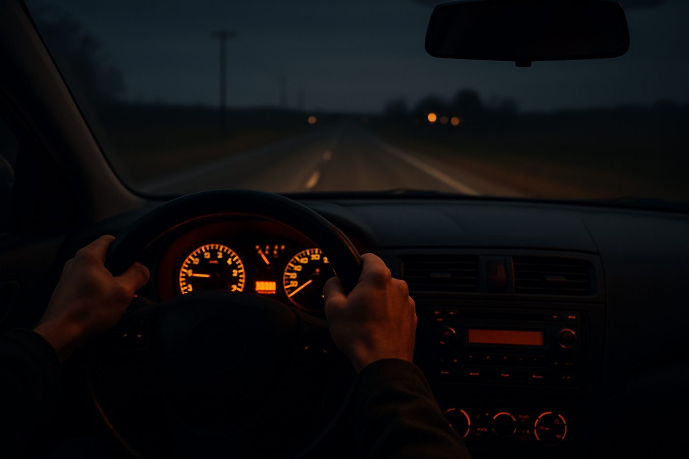 anxious driver speeding away