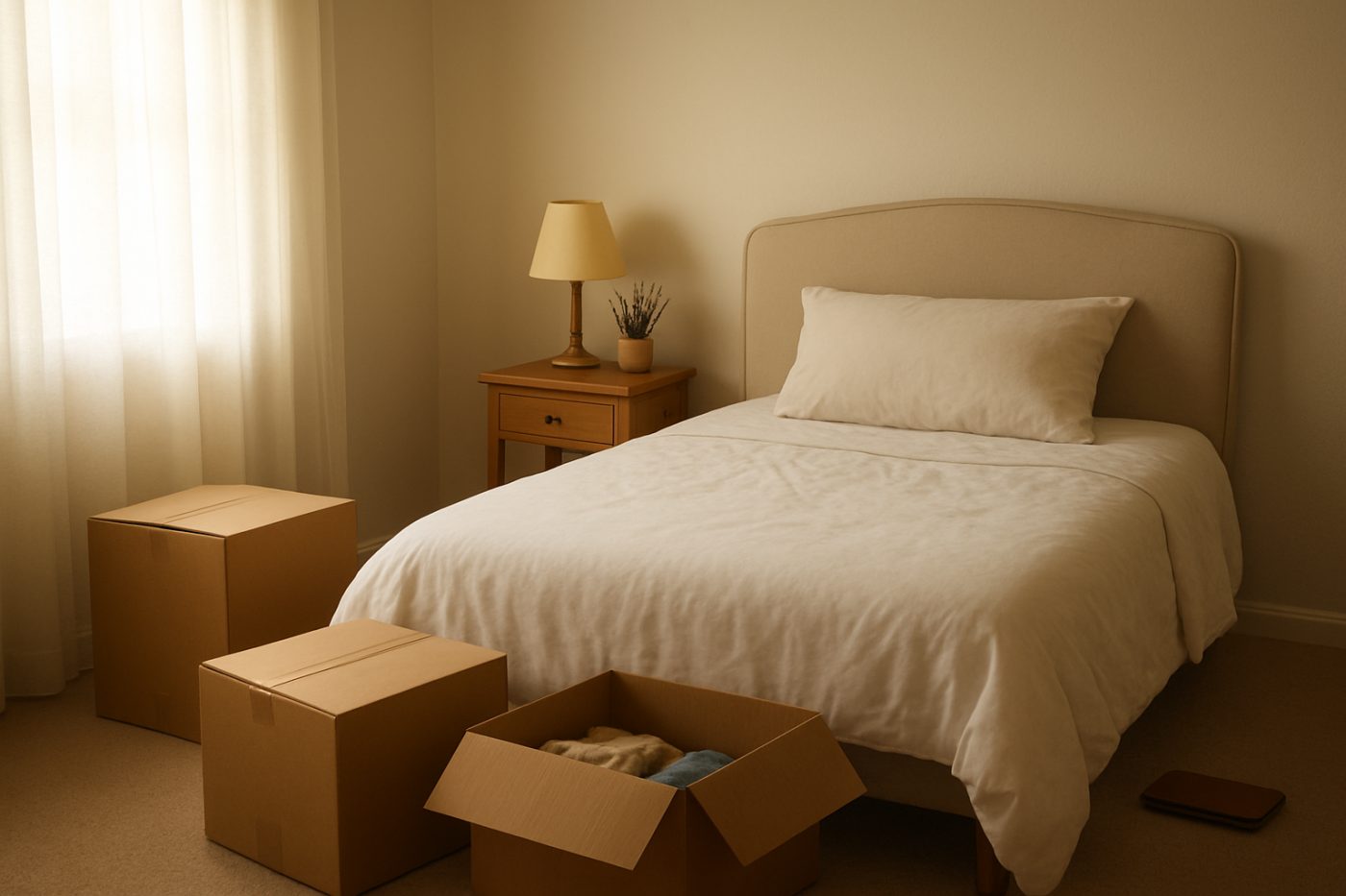 Spare room after funeral