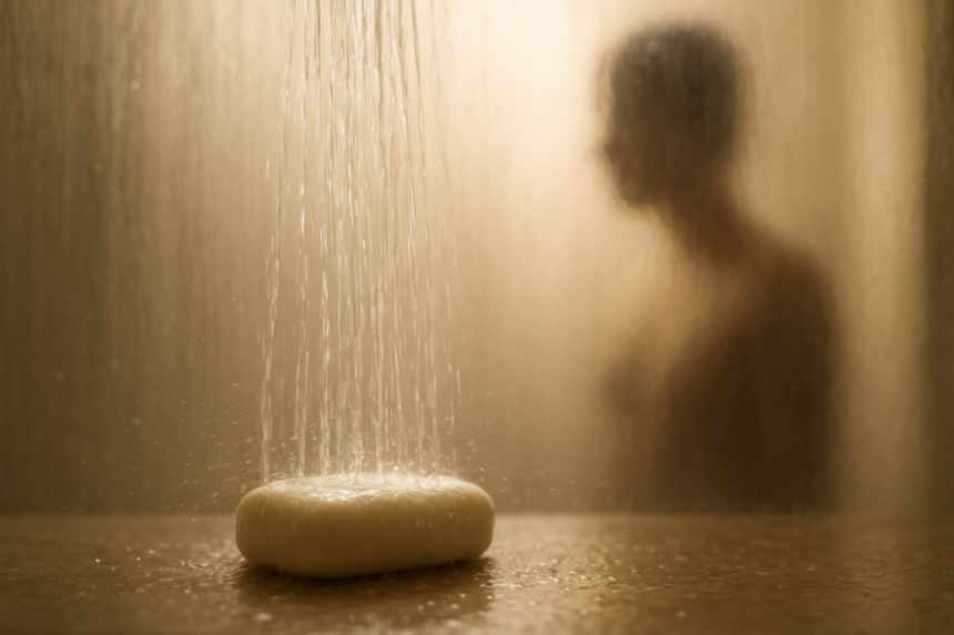 Reflective shower scene