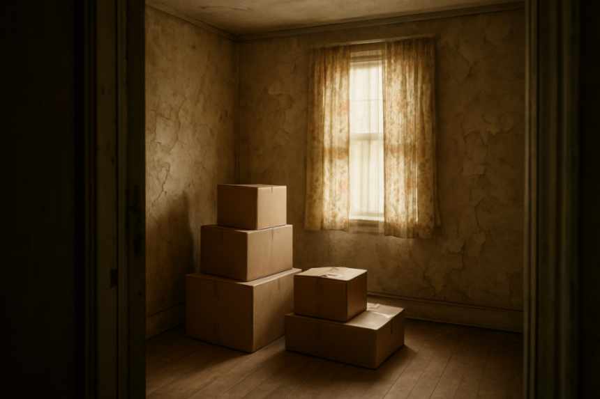 Old back bedroom interior