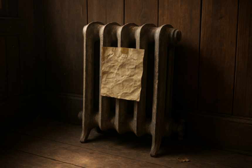 The Previous Owner Left a Note Behind the Radiator
